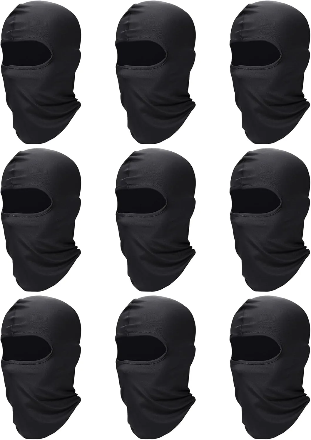 9 Pieces Ski Mask for Men Balaclava Face Mask Summer Face Mask Balaclava Full Face Mask Breathable Hood for Outdoor Use