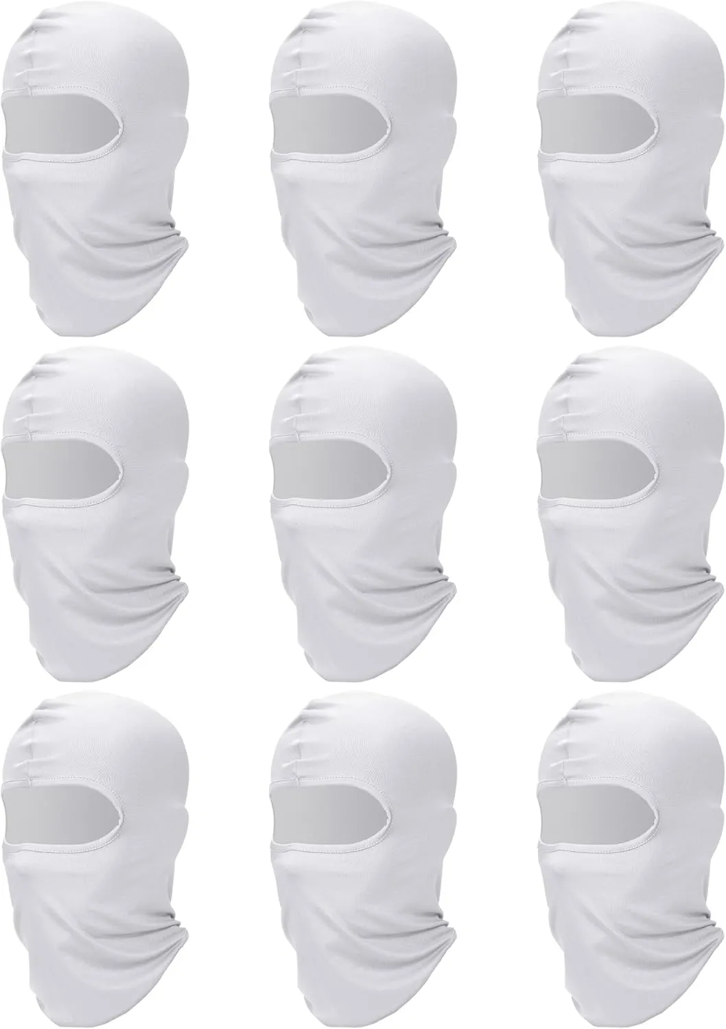 9 Pieces Ski Mask for Men Balaclava Face Mask Summer Face Mask Balaclava Full Face Mask Breathable Hood for Outdoor Use