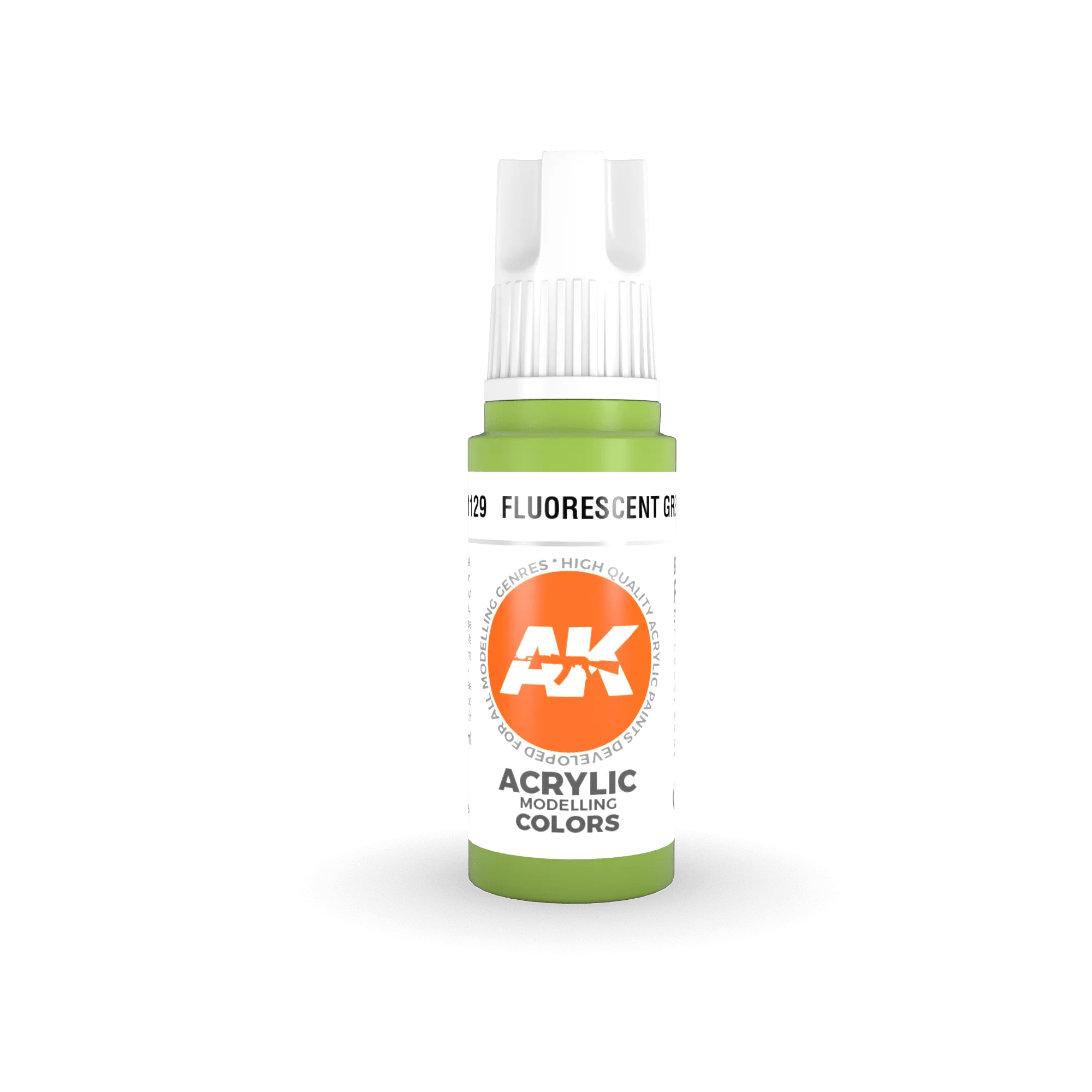 AK Interactive AK11129 3G Fluorescent Green Acrylic Paint 17ml
