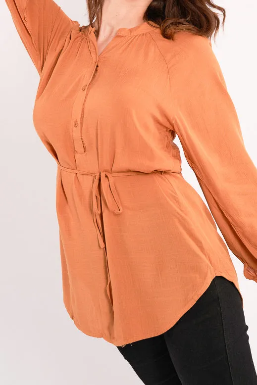 Aviva Looped Hem Top