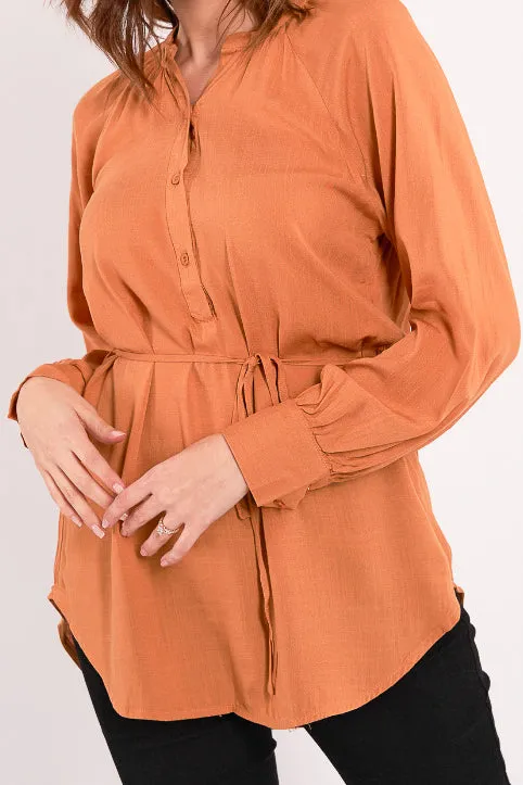 Aviva Looped Hem Top