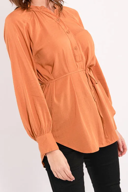 Aviva Looped Hem Top
