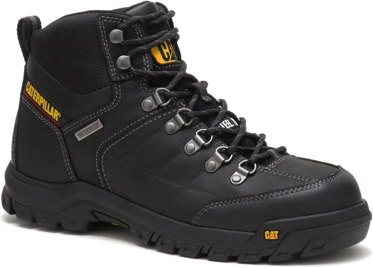 CAT Men??s Threshold Waterproof Steel Toe Work Boot