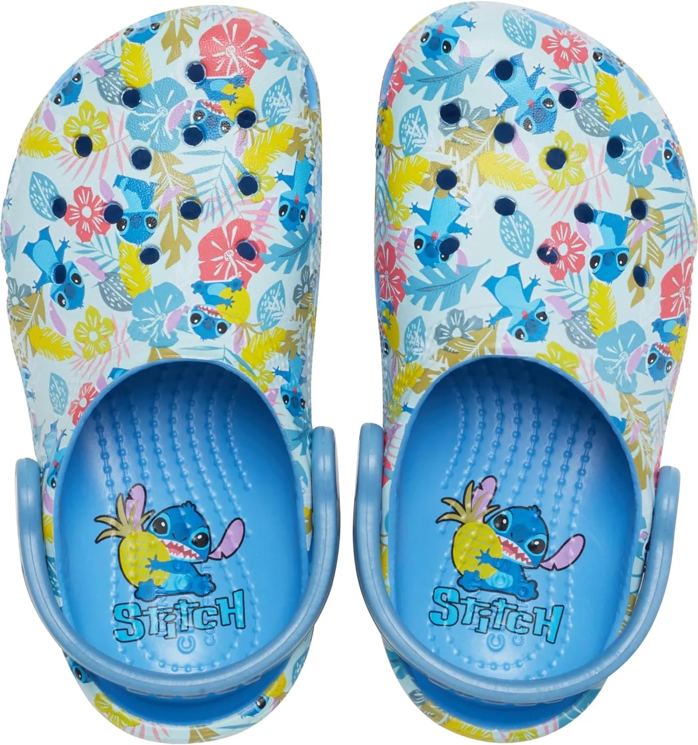 Crocs Kids Stitch Classic Clogs for Kids - Ethylene Vinyl Acetate ?C Round Toe Design ?C Pivot Heel Strap