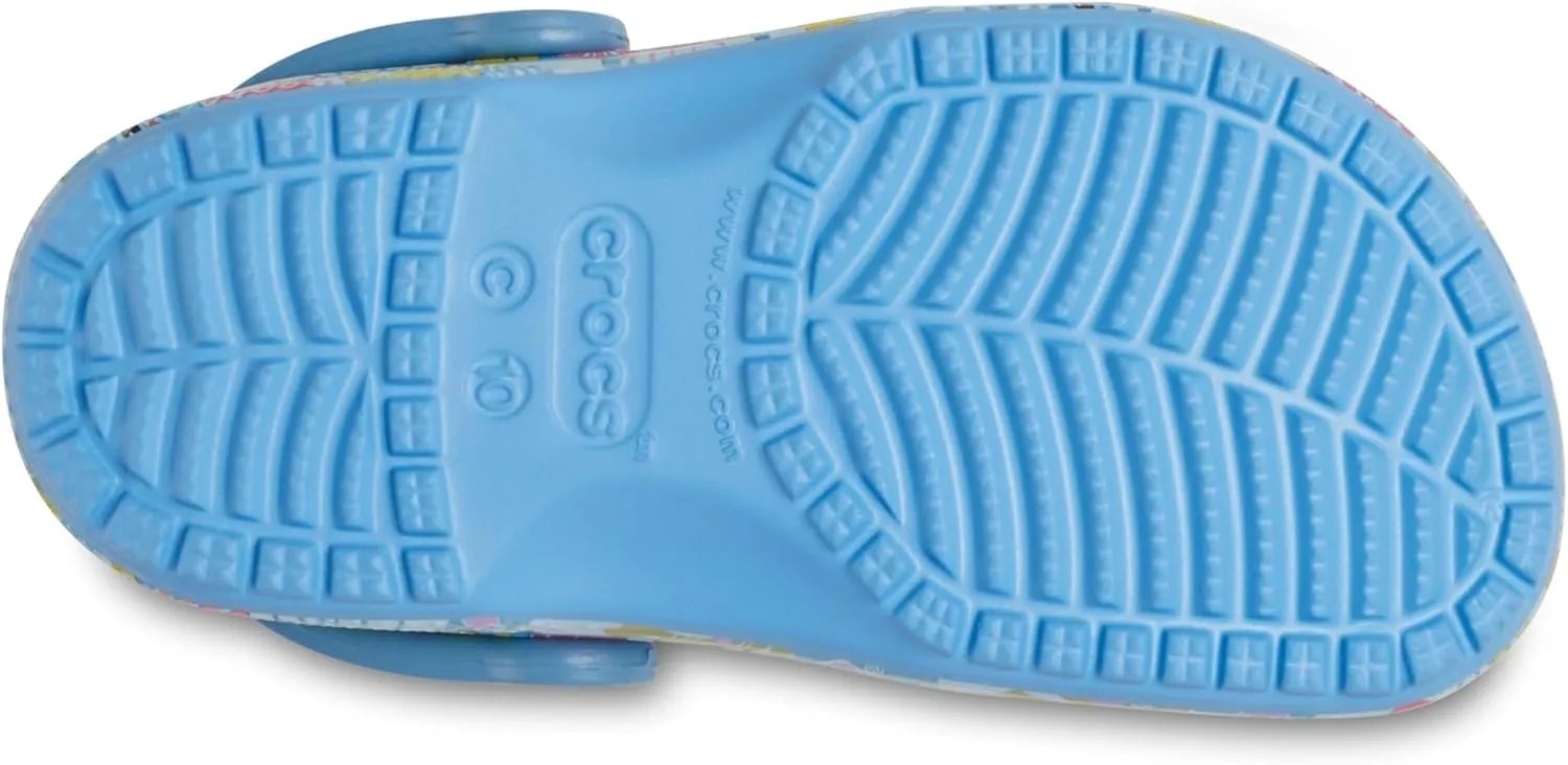 Crocs Kids Stitch Classic Clogs for Kids - Ethylene Vinyl Acetate ?C Round Toe Design ?C Pivot Heel Strap