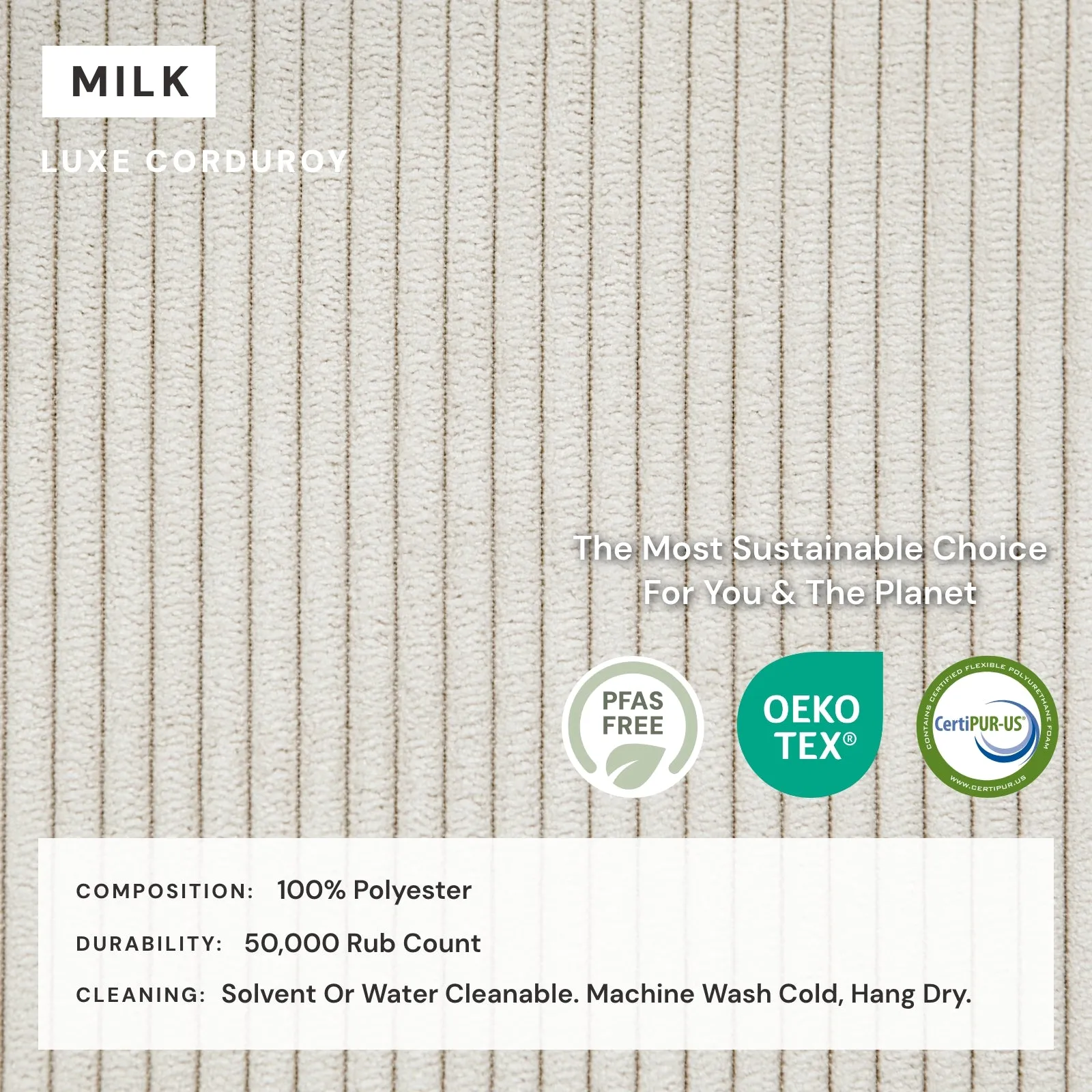 Elevate Comfort Layer for Modular Unit in Milk