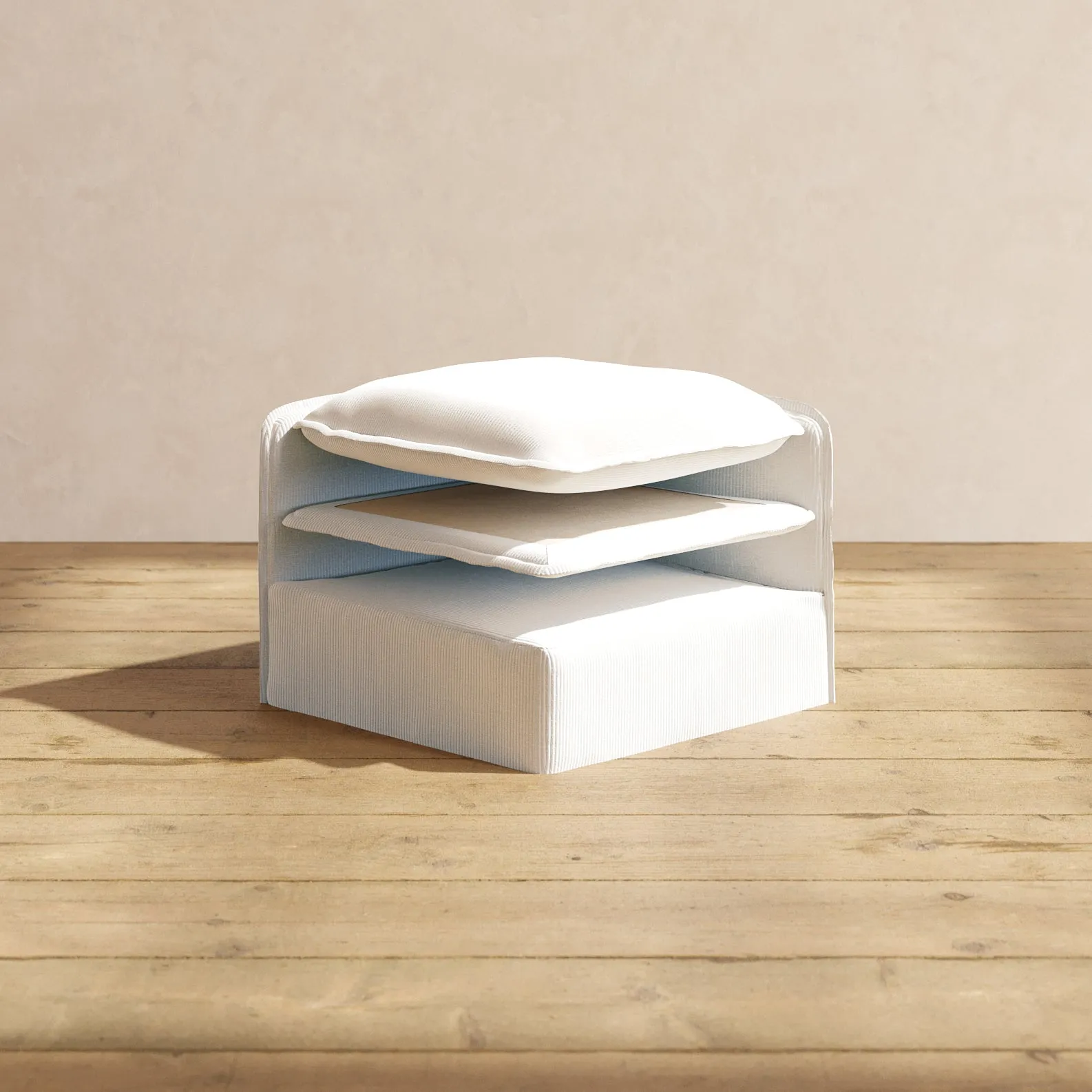 Elevate Comfort Layer for Modular Unit in Milk
