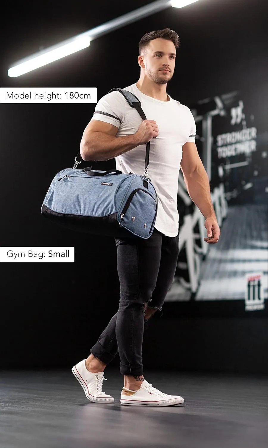 Fitgriff? Gym Bag for Men & Women with Shoe & Wet Compartment - Duffle Bag for Travel, Sports, Fitness & Workout