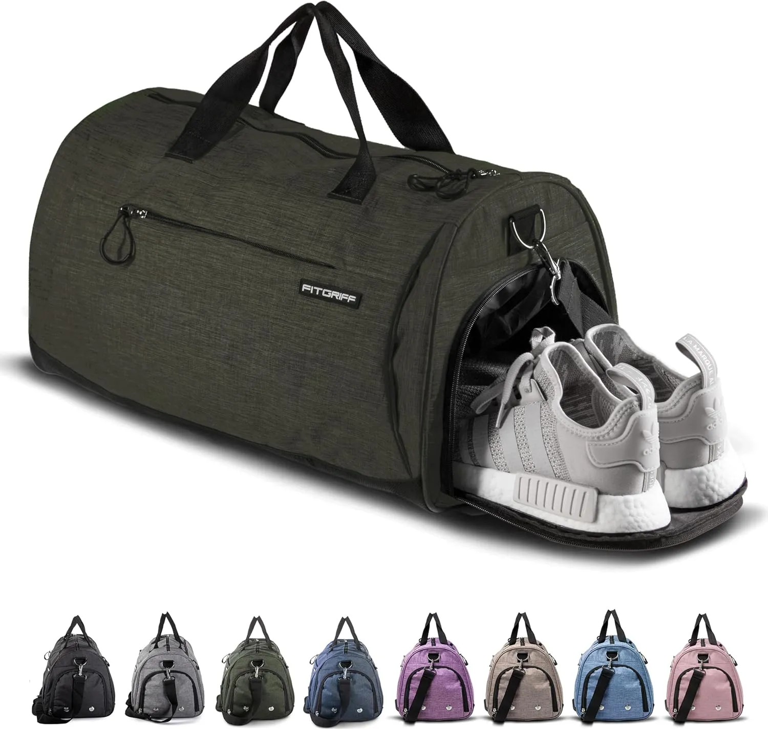Fitgriff? Gym Bag for Men & Women with Shoe & Wet Compartment - Duffle Bag for Travel, Sports, Fitness & Workout
