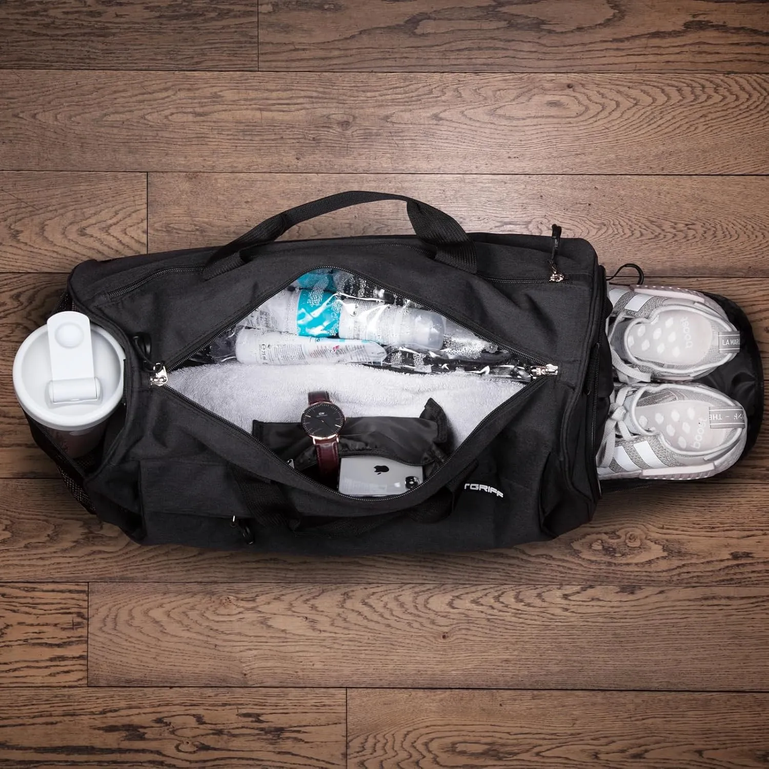 Fitgriff? Gym Bag for Men & Women with Shoe & Wet Compartment - Duffle Bag for Travel, Sports, Fitness & Workout