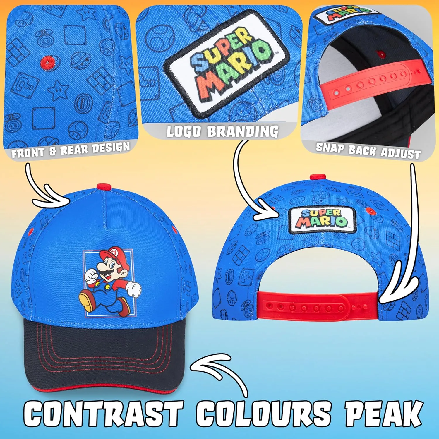 Get Trend Baseball Cap for Boys Teens Kids Sunglasses Set Adjustable Hat UV Protection
