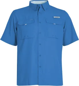 HABIT Men??s Fourche Mountain Short Sleeve River Guide Fishing Shirt - UPF 40  UV Protection