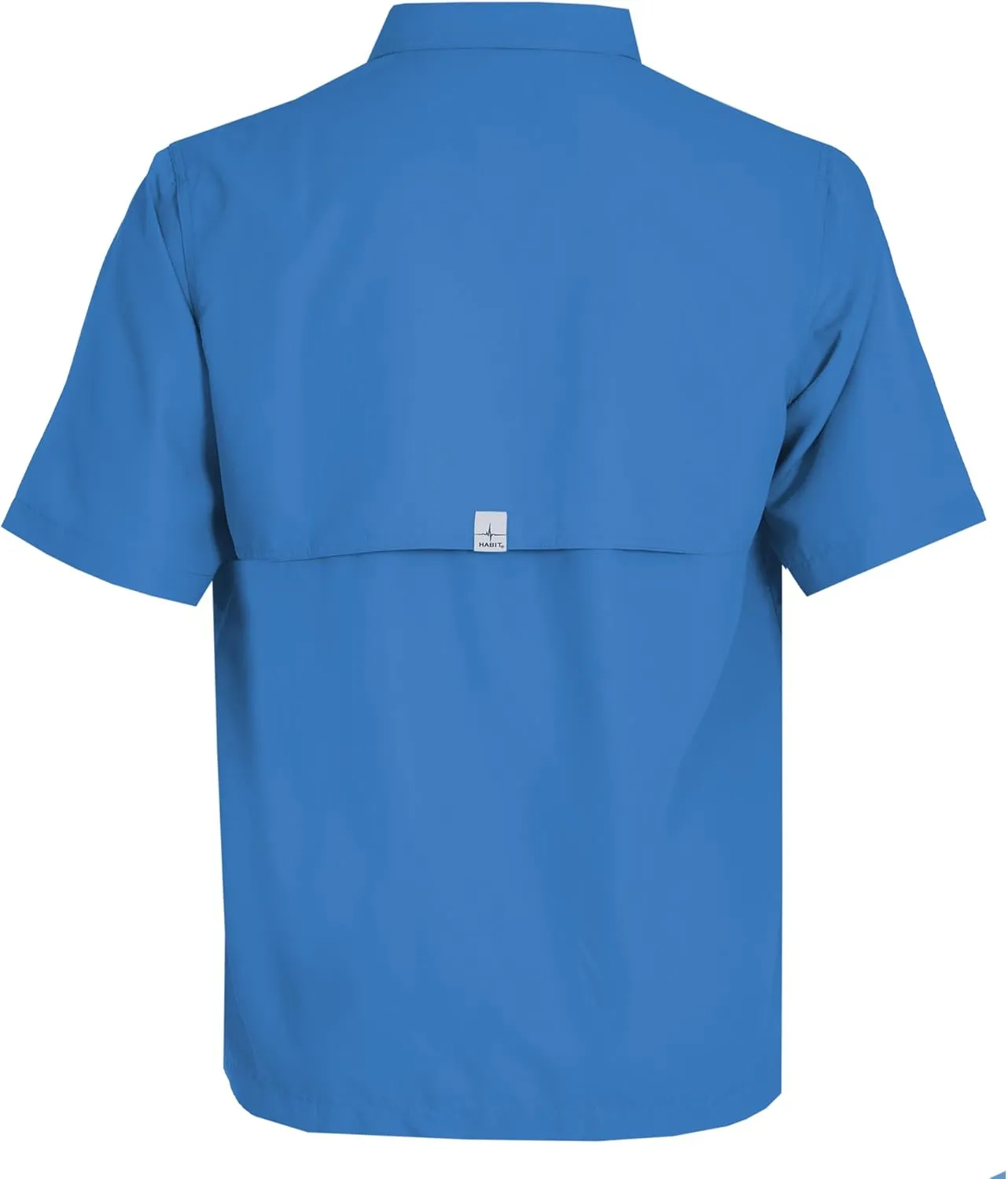 HABIT Men??s Fourche Mountain Short Sleeve River Guide Fishing Shirt - UPF 40  UV Protection
