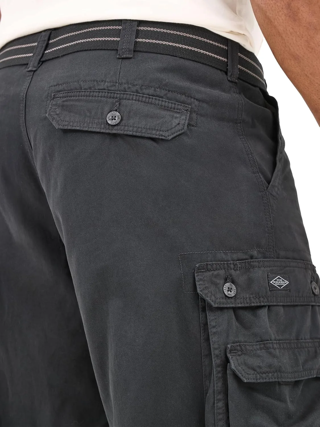 Lee Men's Big & Tall New Belted Wyoming Cargo Short