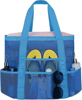Mesh Beach Bags for Women - Plus Waterproof Sandproof Tote Bag