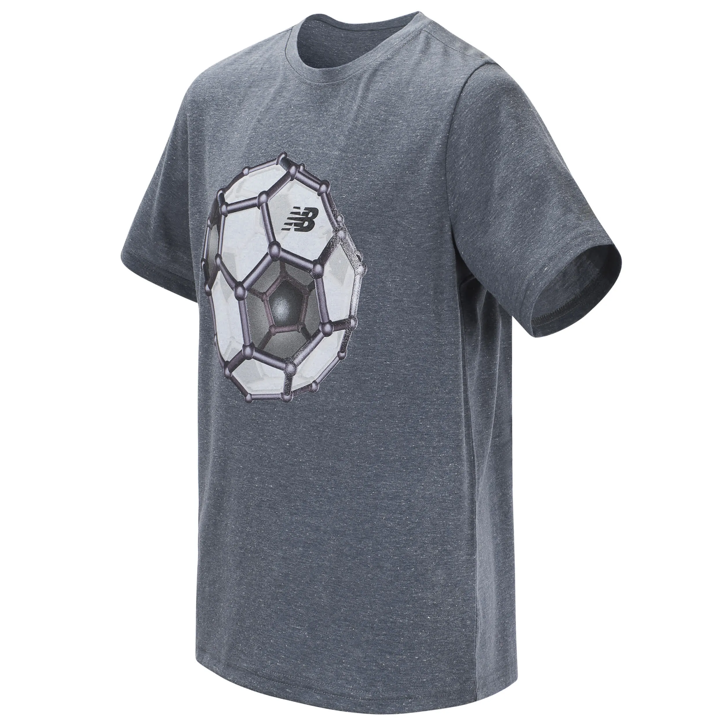 New Balance Boys Thunder Heather Short Sleeve Graphic Tee