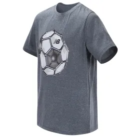 New Balance Boys Thunder Heather Short Sleeve Graphic Tee