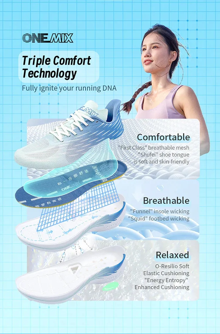 ONEMIX 2024 Air cushion Running Shoes  Breathable Outdoor