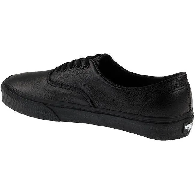 Vans Trainers Womens Authentic Decon Premium Leather Black Black