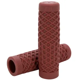 Vans/Cult V-Twin Motorcycle Grips by ODI - Oxblood - 1 inch